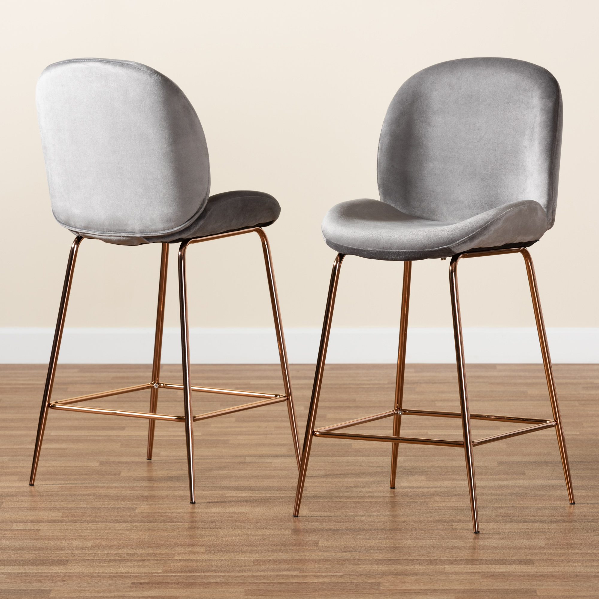 Grey and online rose gold stool